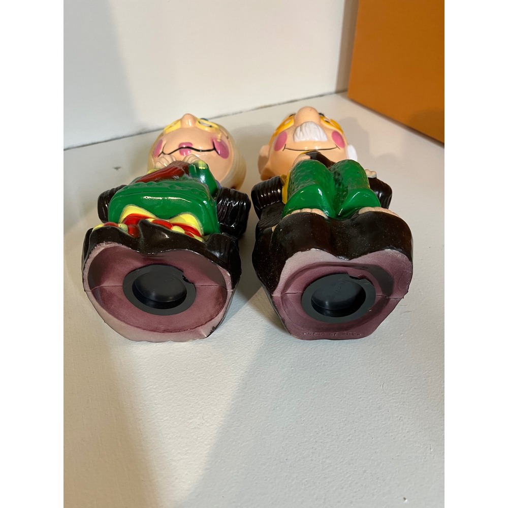 Charming Vintage Grandparents Piggy Bank Set Couple Novelty Coin Bank Decor - Picture 2 of 3